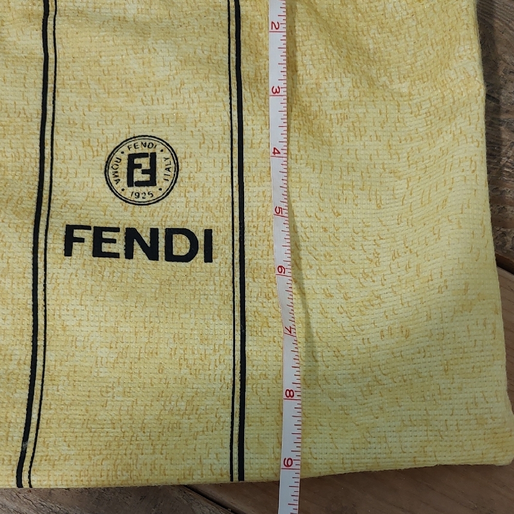 Fendi Yellow Drawstring Pouch - Picture 5 of 5